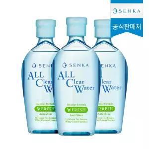 [센카] 올 클리어 워터 미셀라 포뮬러 프레시 230ml 3개