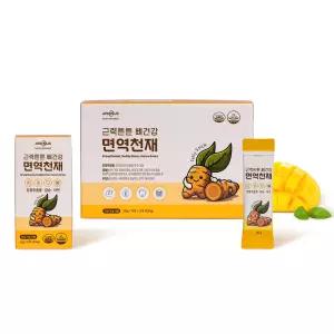 근력튼튼뼈건강면역천재 커큐민 근력강화 면역력증진 키성장어린이 망고맛젤리 30포