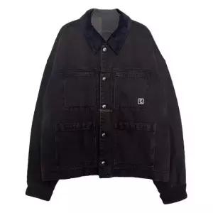 우영미 25FW 브라운 틴워싱 데님 자켓 W253JP22987D