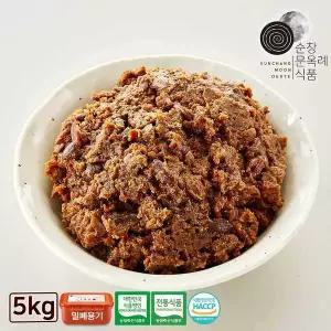 [순창 문옥례 식품]우리콩 재래식 된장 5kg 밀폐용기
