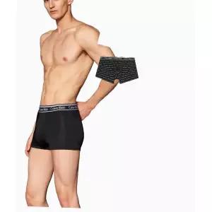 [Calvin Klein]UNDERWEAR 비밀 캘빈 남성 로고 메탈릭 웨이스트 밴드 드로즈 6종세트 697416