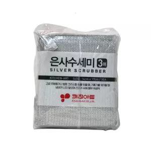 (3Px10개) SE 은사 수세미/은색/실버/주방/욕실/청소/설거지/설겆이/다용도/다목적/가정/가정용/업소/업소