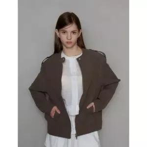 PINK PINEAPPLE SIREN LEATHER RIDER JUMPER_BROWN 1098898
