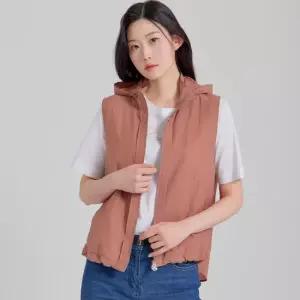 [지센] 캐주얼 후드 집업 베스트 LCVTP323_RU