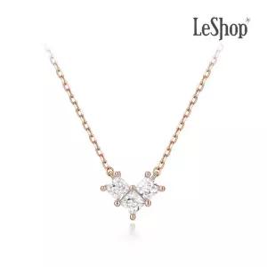 [르샵주얼리] 14K 큐브 하트 목걸이(GoldPlated)_LJ6001BRN