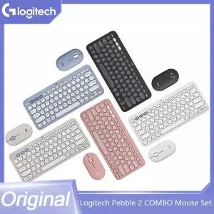 호환 Logitech PEBBLE 2 콤보 무선 키보드 마우스 콤보 세트 사무실발받침대 Windows 패드 Android IOS 용