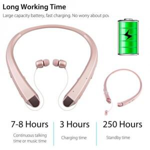 스포츠 블루투스 헤드셋 HBS910 휴대용 교수형 목 무선 4.1 이어폰 하드 for Iphone Xiaomi