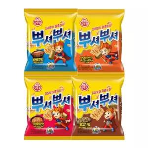 뿌셔뿌셔 양념치킨6+떡볶이맛6+불고기맛6+바베큐맛6 e