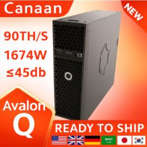 홍콩 달러 새 제품 Canaan Avalon Q 90Th/s 1674W 비트코인 채굴기
