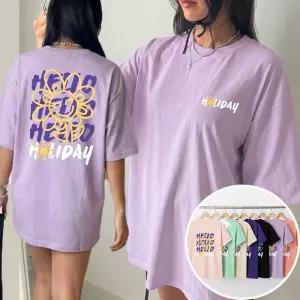 홀리데이 BOX 여성 오버핏 반팔 티셔츠 (8컬러) 박스티 빅사이즈