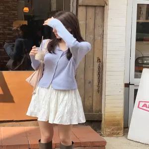 [ CRKO] 페블 골지 가디건 / 하객룩 레이어드 가디건 골지가디건 니트가디건 크롭가디건 봄 데이트룩 소개