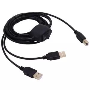 프린트케이블 프린터선 2 In 1 프린터 케이블 USB A-B 남성-남성 Hp Canon 삼성 분배기 두 대 컴퓨터