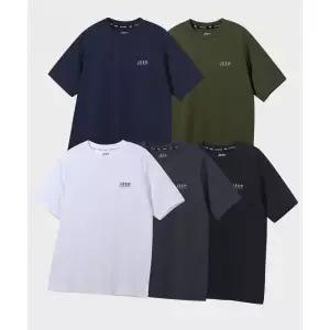 지프 [2PACK] 190g 싱글 에어그램 머슬핏 반팔 티셔츠 (JQ5TSU152BK) 412759