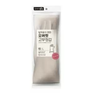 명진 가정용고무장갑 오버핏 대(라이트베이지) 10조