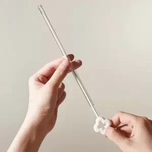실리콘 세척솔 빨대 물병 스트로 청소솔