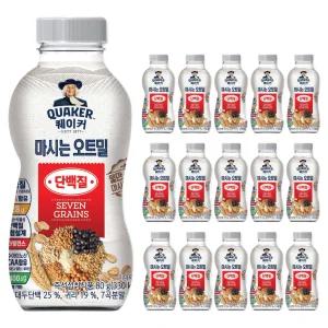 퀘이커 마시는 오트밀 단백질, 80g, 16개