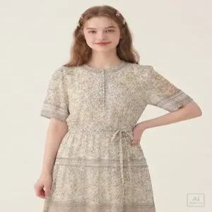 [써스데이아일랜드][Thursday Island] 보더 믹스 롱 원피스(T244MOP252W)