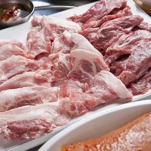 국내산 뒷고기모듬 500g 3개 한돈 고소 쫄깃 꼬들 덜미살 뽈항정살 관자 눈살