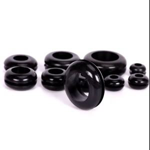 5-50pcs Blakc 실리콘 그로멧 ID 3/4/5/6/7/8/10 ~ 22mm 씰 가스켓 와이어 케이블 구멍 양면 보호 코일 O-