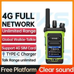 Poc 라디오 글로벌 4G 무전기 5000Km 장거리 캠핑 양방향 햄 Zello DMR Baofeng UV5R Tk11 호환 불가