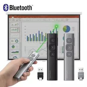 NAVEE NV204-BPT250 블루투스 무선 프리젠터 그린 레이저 포인터 PPT 리모컨 