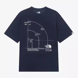 [노스페이스]반팔티 JQS NT7UR11L 돔 로고 반팔 라운드티 / DARK_NAVY