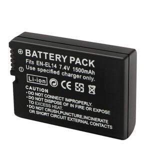 세라구 1500mah EN-EL14a EL14 카메라 배터리 니콘 P7000 D3100 용