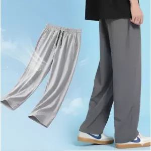 남성냉장고바지 밴딩슬랙스 여름바지 빅사이즈5XL 와이드