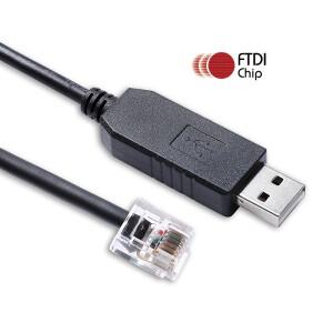 Zeitronix PC 시리얼 어댑터 데이터 케이블 FTDI FT232RL USB to RJ12 6P6C RS232 로깅 Zt-2 Zt-4용
