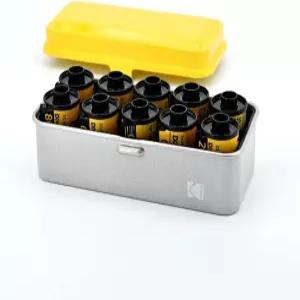 KODAK 120/135 필름 케이스 - 120 8롤 / 35mm 레트로 스틸 정렬 및 보호 노란색 포함되지 않음
