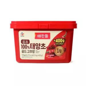 해찬들 100% 태양초 골드 고추장 1.9kg