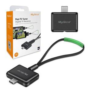 USB 타입C TV 튜너 카드 어디서나 디지털 라이브 녹화 시청 프리뷰 HD 수신기 리캐스트 무선 HDTV 스틱 어댑터 안드로이드 폰 태블릿용 안테나 인터넷 필요 없음