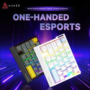 AJAZZ AK029 유선 한손 키보드 HE 마그네틱 스위치 8000Hz RGB  게이밍 기계식 PC