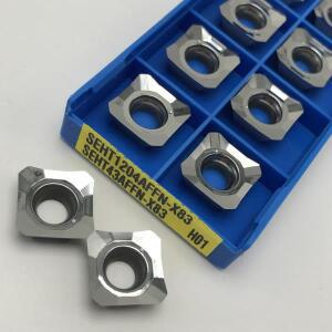 SEHT1204 AFFN X83 H01 인덱서블 밀링 인서트 알루미늄 구리 절삭 공구 CNC 고퀄리티 선삭