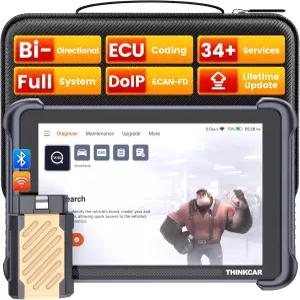 THINKCAR 양방향 스캔 도구 THINKSCAN 689BT 올 시스템 자동차 진단 ECU 코딩이 포함된 OBD2 스캐너 34개