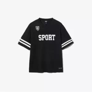 휠라 반팔티 KQC FS2RSH2114X-BLK 럭비 메쉬 져지 반팔티