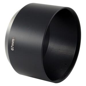 CozyShot 67mm x0.75mm 망원 렌즈용 스레드 금속 카메라 후드 KMZ HELIOS 40-2 85MM F/1.5(M42 마운트)