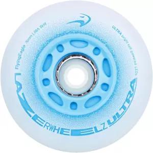 플라잉 이글 휠즈 울트라 - 실내/외 인라인 스케이트 조명 롤러 교체용 블루 88A 경도 LED 80mm 8팩
