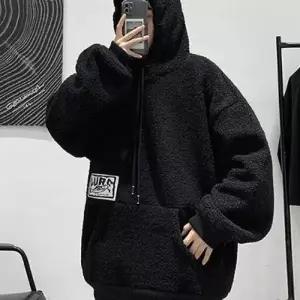 TBZ 두꺼운 후드티 캐주얼한 앞포켓 양털 뽀글이옷