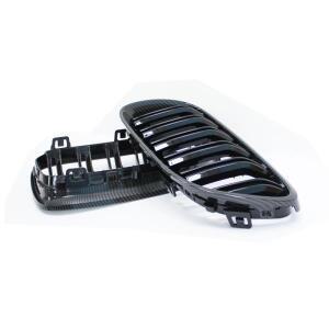 BMW E92 E93 3  328I 335I 쿠페 LCI 2010-2013 2개입 자동차 스타일 블랙 전면 키드니 더블 슬랫 그릴