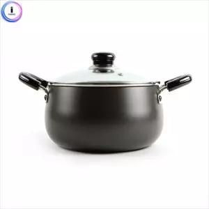 b35 키친아트 냄비(주노블랙) 양수22cm뚜껑 있는 라면 찌개 주방용품 조리 리빙