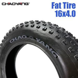 CHAOYANG H-5176 16x4.0 지방 자전거 타이어 16 인치 모바일 자전거 타이어 20PSI 815 그람/몫 경량 소형