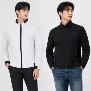 [디바옴므]하이넥 스판택스 바람막이 자켓 점퍼 골프 트레이닝 남성 남자