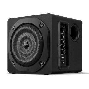 서브우퍼가 장착된 ZQMMSPK 컴퓨터 스피커 데스크톱 PC용 게이밍 스피커 시스템 100W RMS 5인치 베이스 블루투스 AUX RCA 광학 코액시얼 서라운드 사운드 PC 모니터 TV 블랙