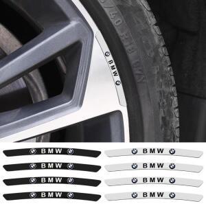 4개 알루미늄 자동차  휠 허브 배지 타이어 림 스티커 호환 BMW E93 F10 F20 F30 F40 F15 F25 F26 F31 F49
