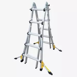 LS-5단 알루미늄 일반 사다리 HSN-L1017 (미니 아웃트리거 4개 부착) A형 H형