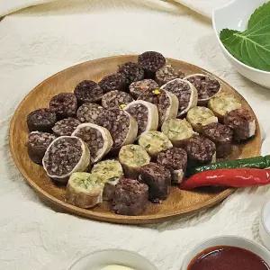 [파인밀] 순대 500g 2팩 + 모듬내장 200g 가성비 세트 술안주 간식