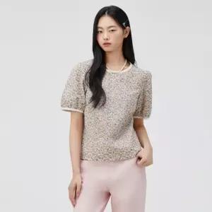 써스데이아일랜드 플라워 아일렛 자수 블라우스_T264MBL257W