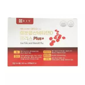 종근당 철분 엽산 비타민D 플러스 임산부 영양제 60캡슐