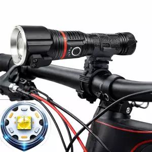 COB 캠핑 랜턴 LED 충전식 해머 자전거 안전등 전조등 XHP50.2 D55 라이트자전거 후레쉬 손전등 조명등 자